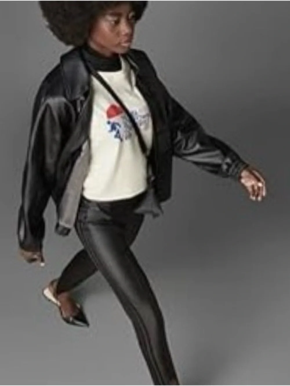 *NWT* ADIDAS Originals Blue Version Women’s Faux Leather Leggings - Size Small - Picture 7 of 10